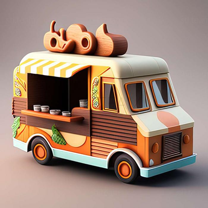 3D model Food Truck Simulator game (STL)